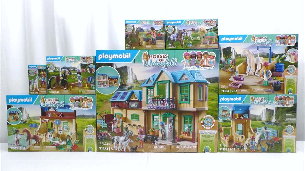Playmobil unboxing : Horses of Waterfall (2023) - 71351, 71352
