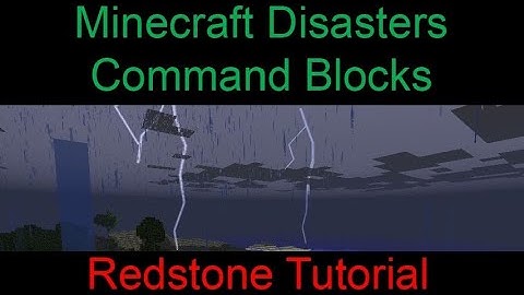 Minecraft Disasters Redstone Command Block Tutorial - Bedrock Disasters Challenge