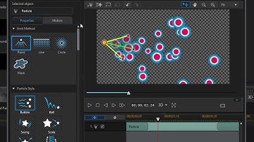 Creating particles in CyberLink PowerDirector Ultimate