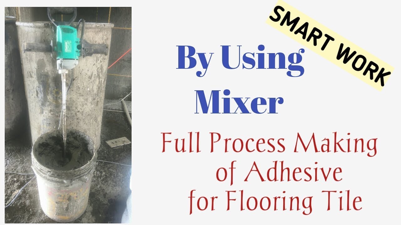 Process Of Making Adhesive Tile Bond Flooring YouTube