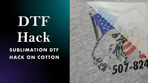 DTF Hack with Sublimation Printer