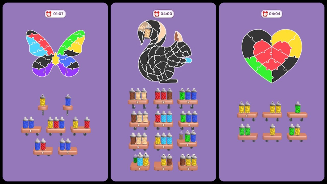Color Fill Sort Mobile Game | Gameplay Android - YouTube