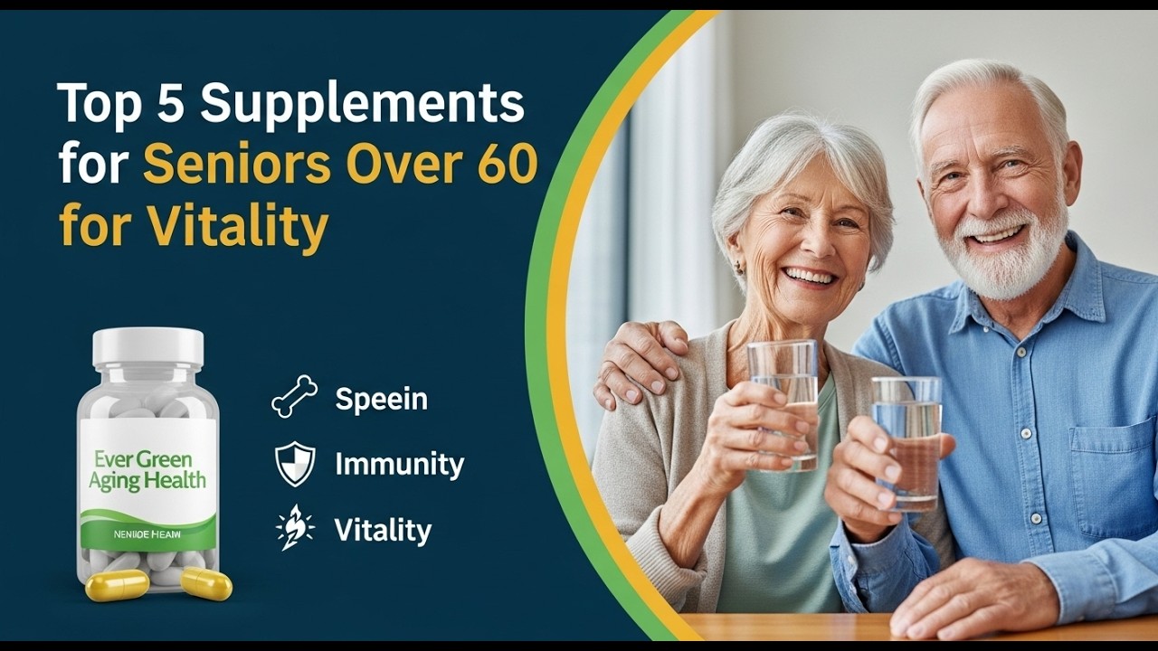 Top 5 Essential Supplements for Seniors Over 60 for Vitality - YouTube