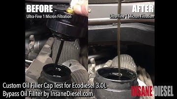 Dodge Ram 1500 Ecodiesel 3.0L Bypass Oil Filter Filler Cap Test
