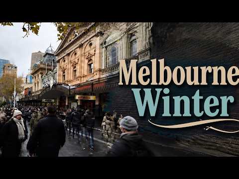Video Melbourne Australia Winter VLOG, City Walking Tour 2026