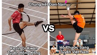 Chung Kết Đơn Nam: Việt Nam (Phước Sang) gặp Hông Kông (Kevin Or), Giải vô địch đá cầu Châu Á 2023