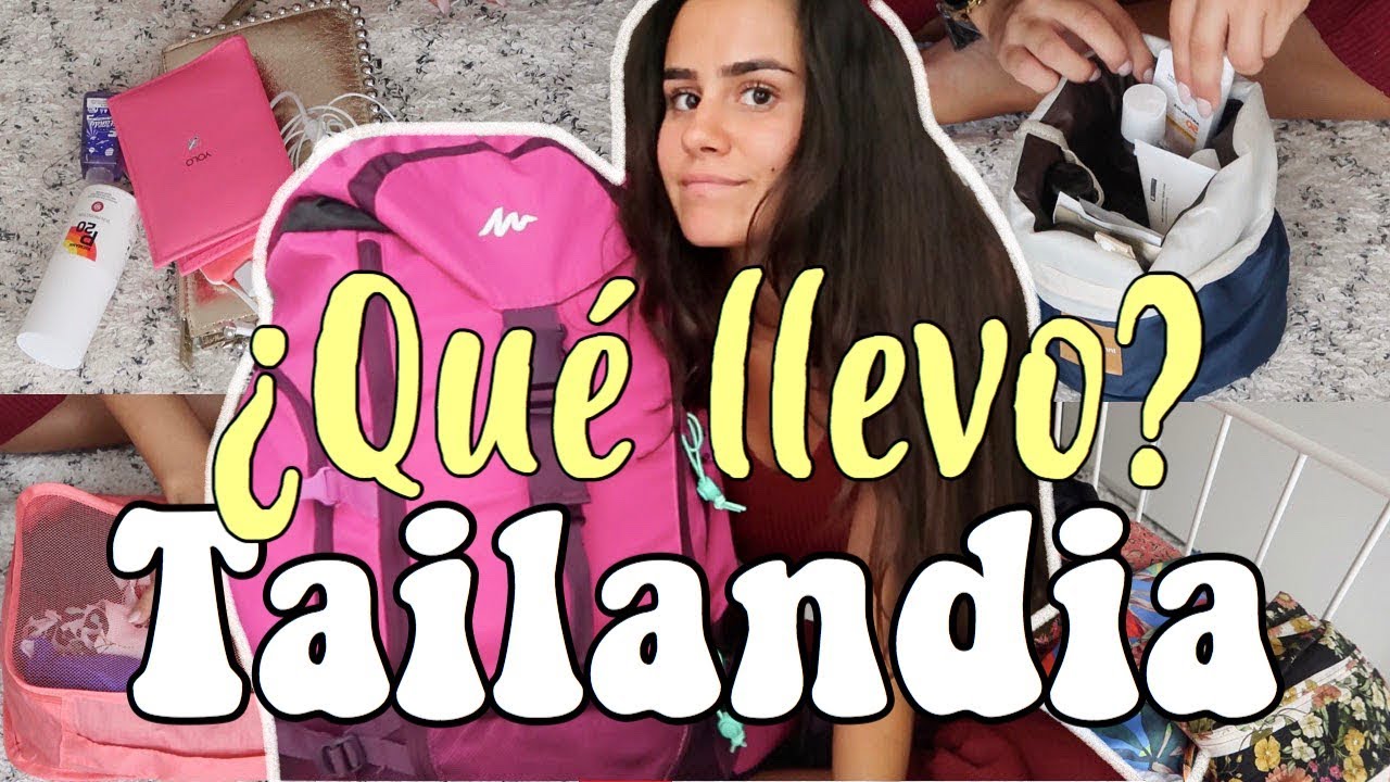 Mi mochila para Tailandia I Botiquín, neceser, ropa...