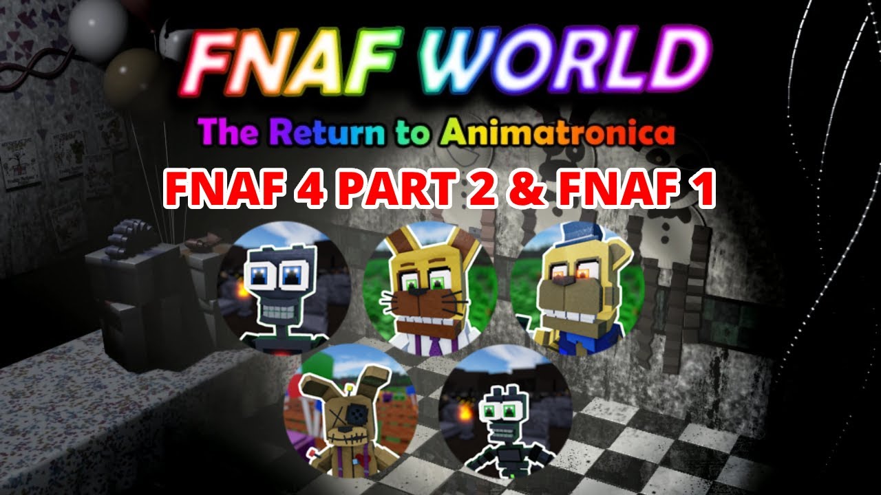 Unlocking FNAF 4 Characters (Part 2) & FNAF 1 In Return to Animatronica ...