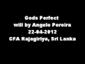 Gods perfect will by angelo pereira  sermon