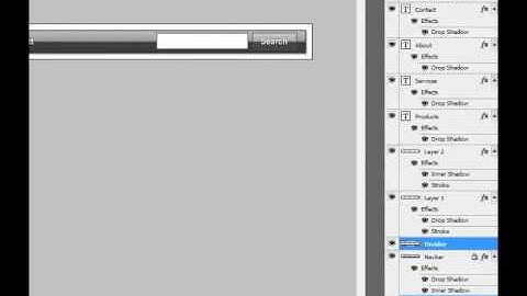 How to create a Web 2 0 style Navigation Bar in Adobe Photoshop Part 2