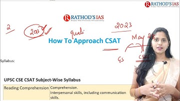How to clear CSAT for Prelims 2023 / UPSC IAS