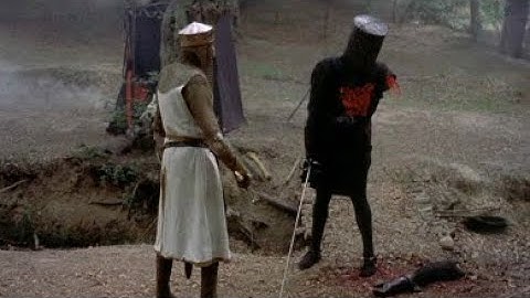 The Black Knight — ‘Tis But A Scratch’ — Monty Python And The Quest For The Holy Grail