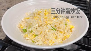 三分钟蛋炒饭 The Easiest Egg Fried Rice Recipe (3 Minutes)