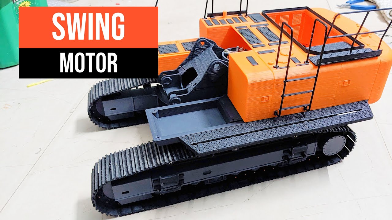 3D printed Excavator - Swing Motor Assembly #X470 - YouTube