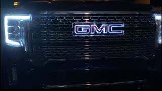 Instalar logo con luz Sierra 2020 3500 illuminated Emblem (LED logo) #denali