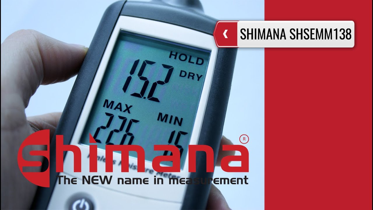SHIMANA SHSEMM138 Pinless Moisture Meter (product video presentation