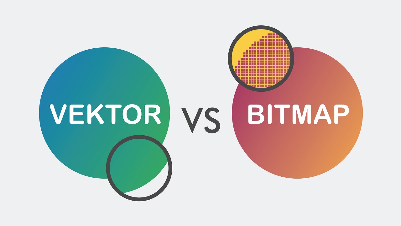 Perbedaan Gambar Bitmap vs Vektor - YouTube