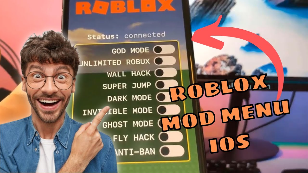 Roblox Mod Menu Unlimited Robux Auto Jump Auto fly Auto Wall Hack