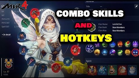 Sharing my Skill Combo and Hotkeys TIPS - MIR4 (Tagalog)