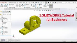 SOLIDWORKS Tutorial for Beginners | Easy 3D Part Modeling Practice