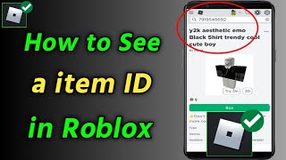 How to See a item ID in Roblox Mobile | Find item ID for Any Clothes,Shirts,T-shirts,Hairs on Roblox screenshot 3