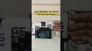 Cara Bedakan aki motor GS Asli Dan palsu , selengkapnya ada di Video #otomotif #akimotor #motorcycle