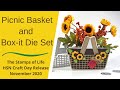 Picnic Basket and Box-it Die Set | Box Tutorial | The Stamps of Life | HSN Craft Day Nov 2020