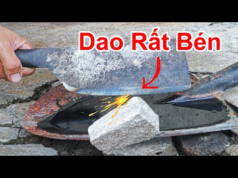 Cách Mài Dao Siêu Bén & Cứng / Mẹo Mài Lưỡi Dao Rất Cứng Và Bén Chặt Xương Ống Không Bao Giờ Bị Mẻ