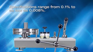 Fluke Calibration: Measuring Pressure with a Deadweight Tester