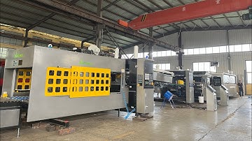 FFG Fully auto vacuum flexo printer Slotter Rotary die-cutter inline folder gluer strapper #xinyu