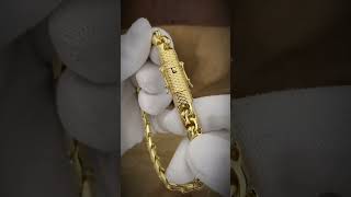 Modern Bismarck Gold Bracelet – 60g of 18K Lemon Gold | 21.5cm with Box Clasp