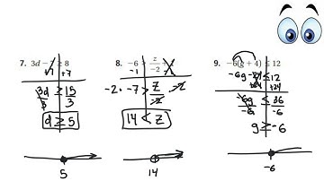Notes - 4.7 Solve Two-Step Inequalities
