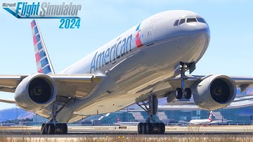 Flight Simulator B777-200ER | American Airlines: Barcelona - New York | MSFS 2024 Full Flight