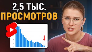 ПОЧЕМУ шортсы набирают от 0 до 2,5 тысяч ПРОСМОТРОВ на YouTube?