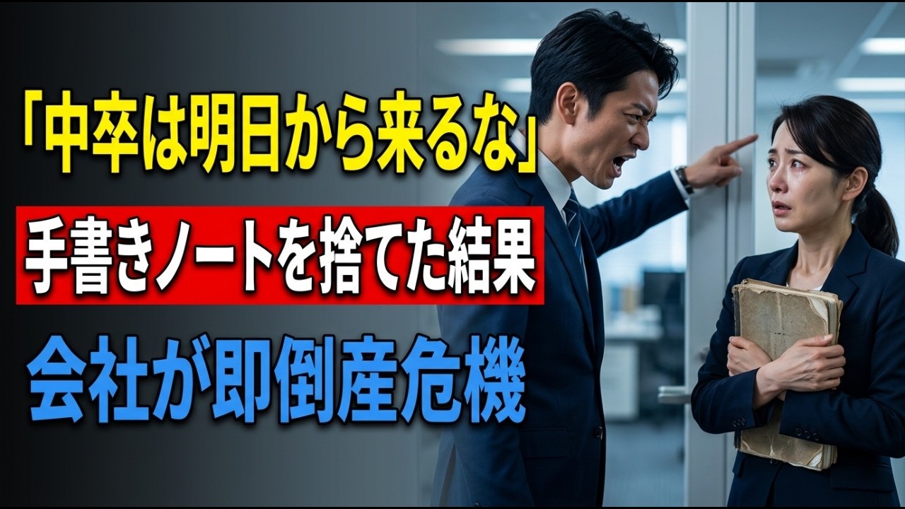 「中卒のくせに逆らうなよ」東大卒エリート営業部長に侮辱された女性委託社員 翌日、1000億契約が破綻し部長の顔が凍り付く