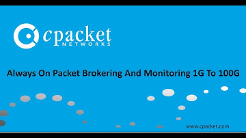 cPacket Networks on 100G Monitoring