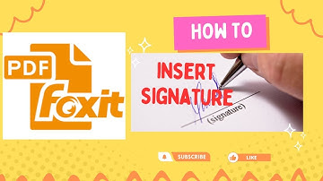 How to insert a signature into a PDF file using Foxit Reader 2024