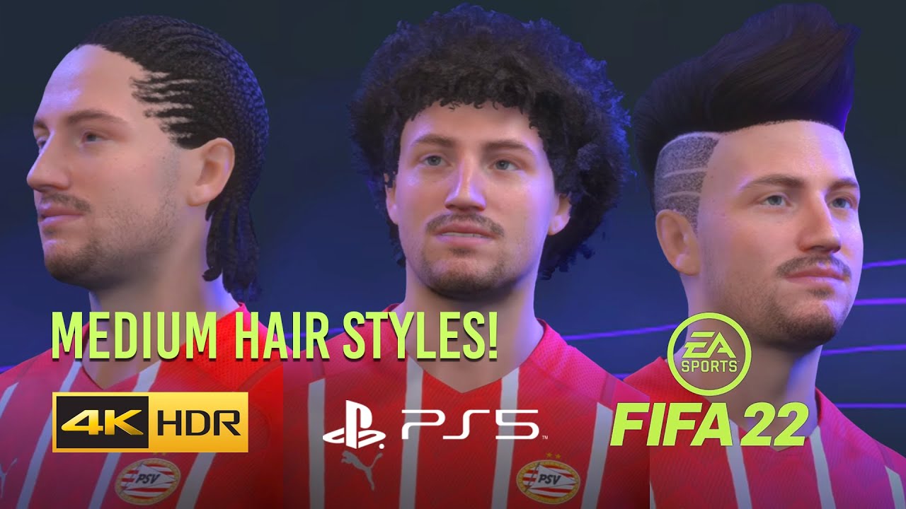 FIFA 22 PS5 - ALL OF THE MEDIUM HAIR STYLES - *UPDATED* 😍