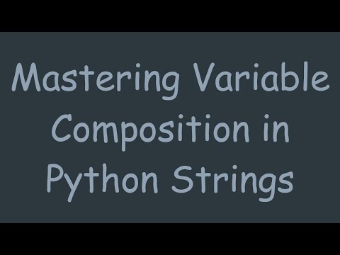 Mastering Variable Composition