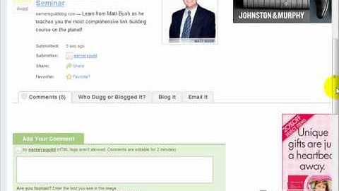 How To Use Digg To Market Your Business Pt. 6