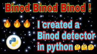 I Created a Binod Detector In Python 🔥🔥🔥 || Binod || Code Playground for U News