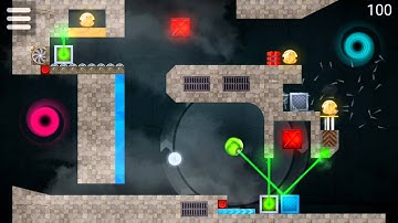 Laserbreak 2 - Level 99 and 100 (Collecting all Coins) playthrough / walkthrough / solution