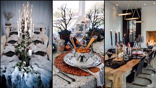 Amazing halloween table setting ideas | Cool & spooky table decoration ideas for halloween