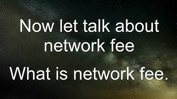 Welcome to crypto learning, this video is concerning everything you need to know about network fee