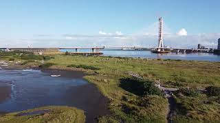 淡江大橋 雙十假期 休閒消遣 航拍風景三