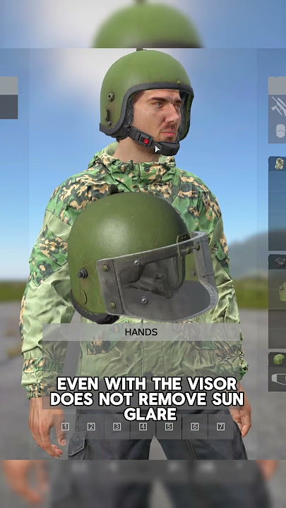The assault helmet visor does nothing in DayZ