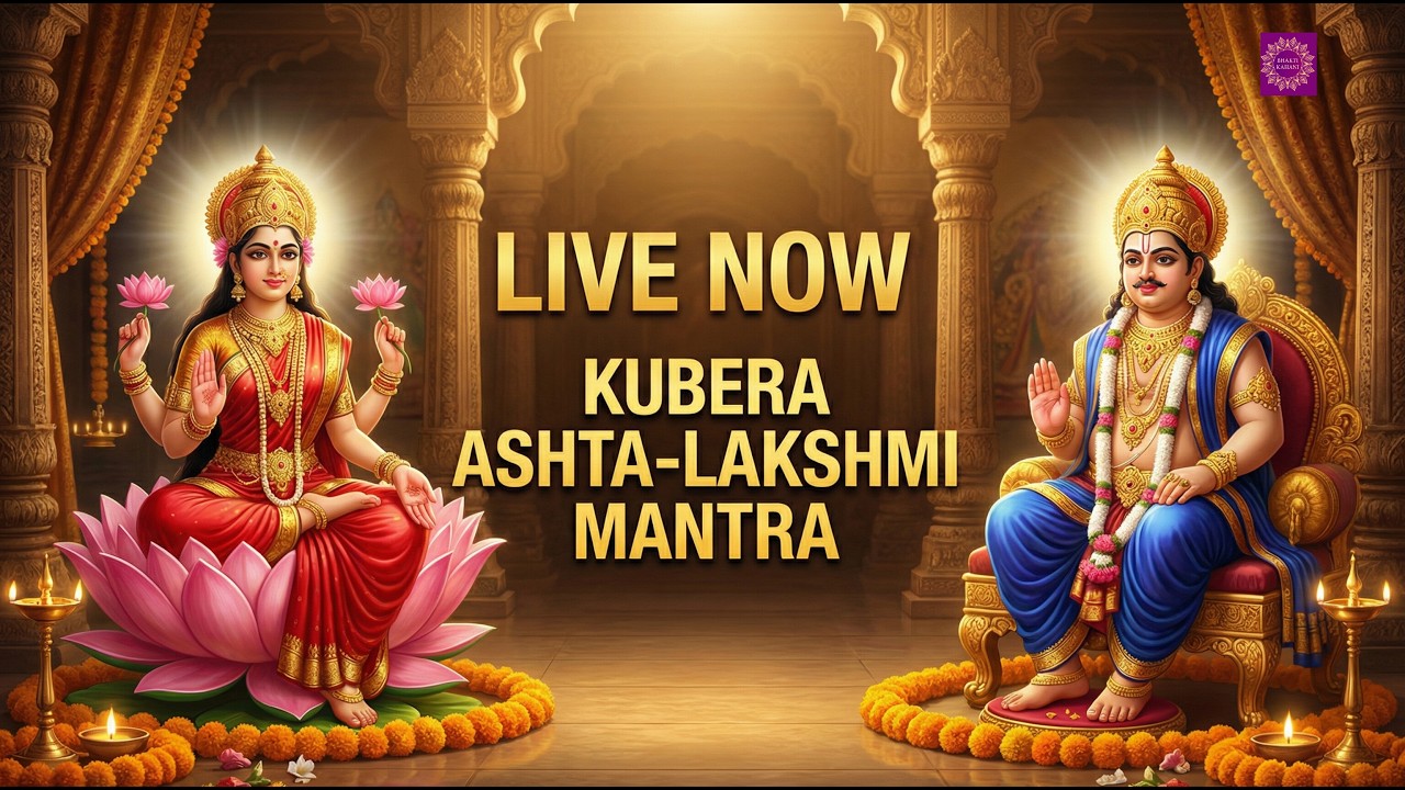 🔴 LIVE: Kubera Ashta Lakshmi Mantra 108 Times | Powerful Mantra for Wealth & Prosperity