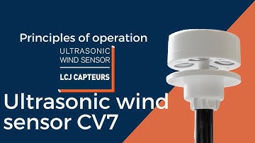 How does the LCJ Capteurs ultrasonic wind sensor work ?