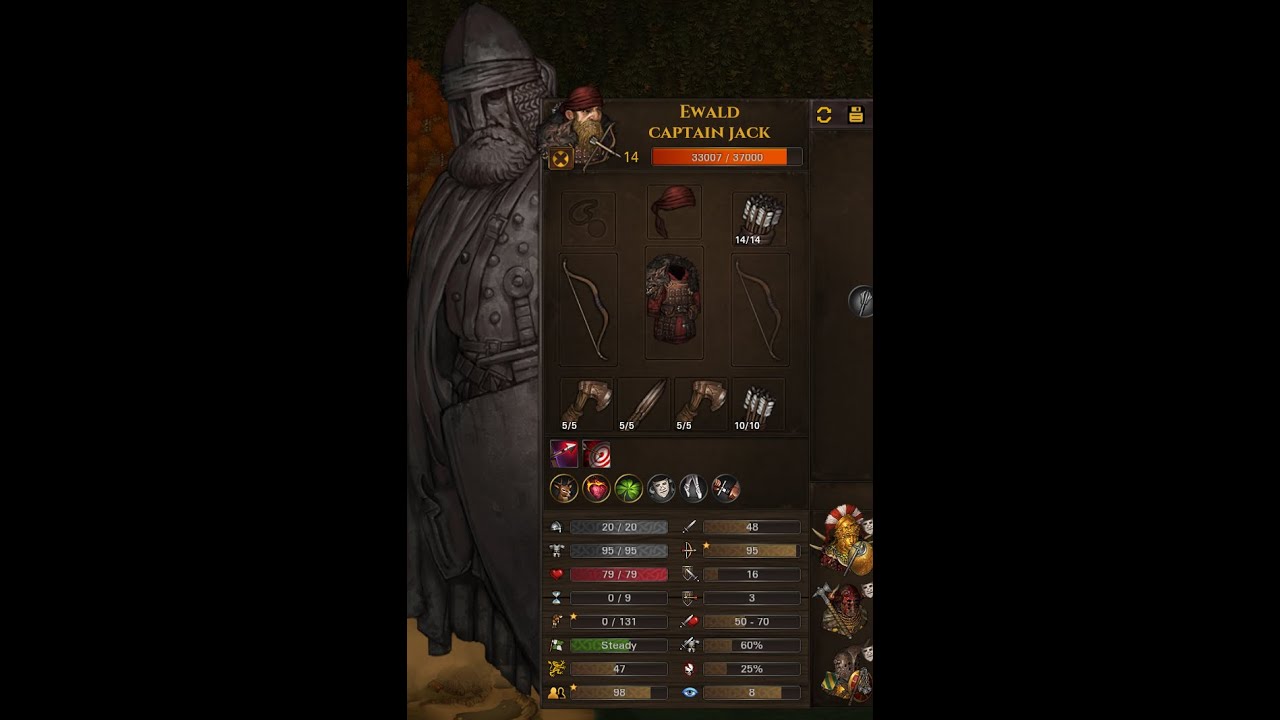 How to Build an Archer/Thrower (continued) in Battle Brothers