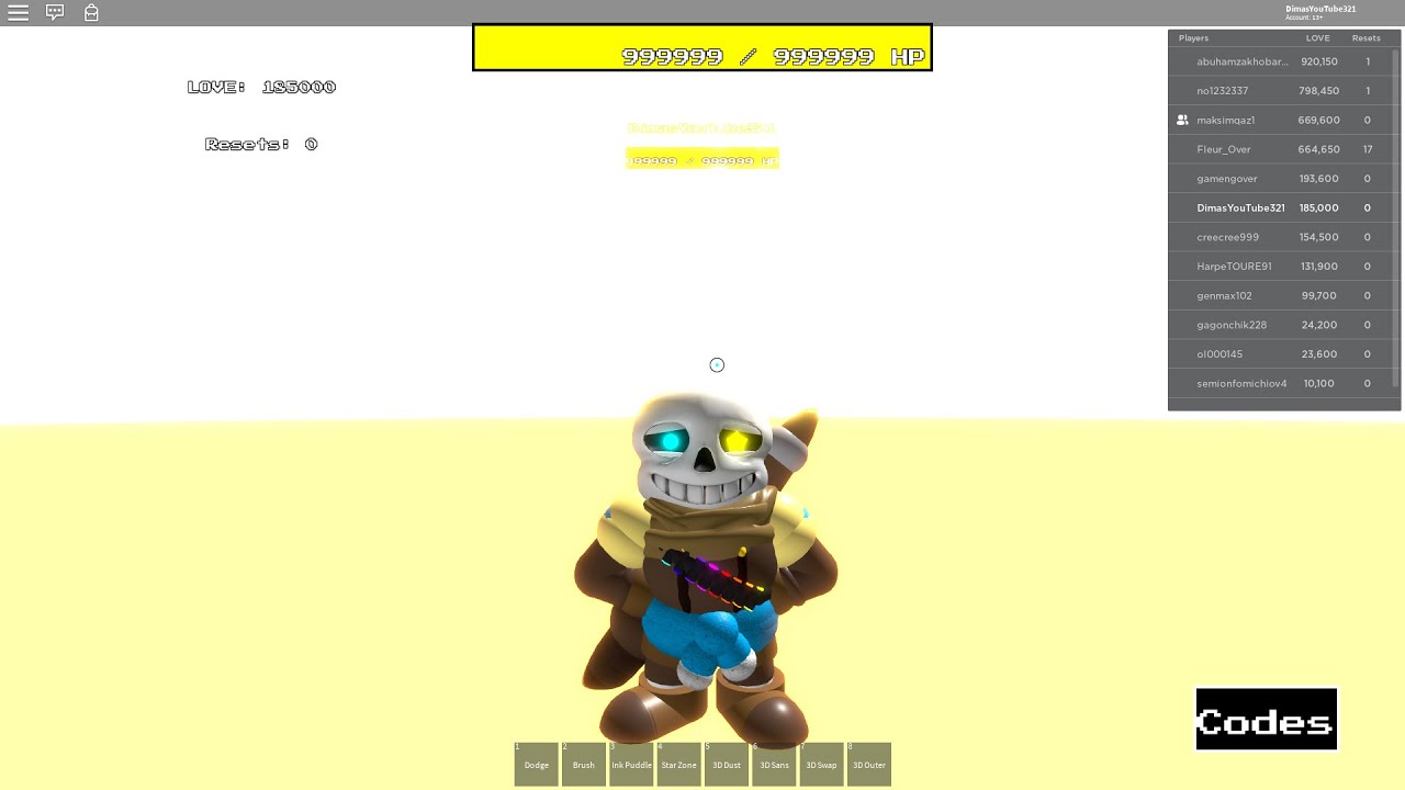 3d Ink Sans Event Sans Multiversal Battles - ink sans s roblox